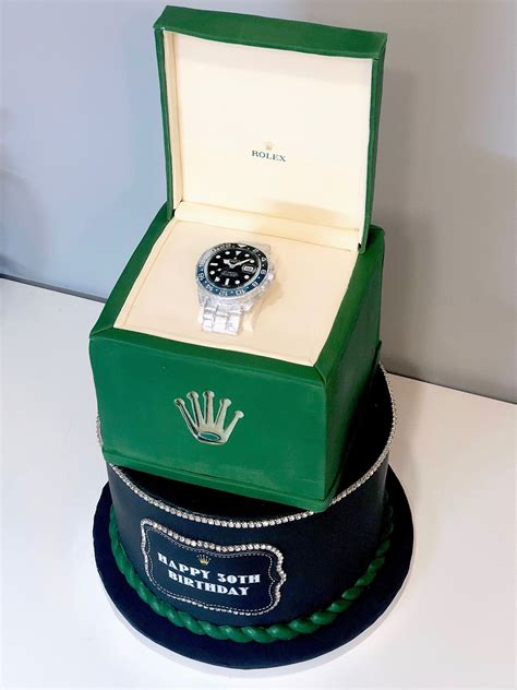 rolex watch cake